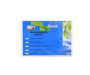 Sachet de 20 pochettes perforées horizontales Exactive - polypropylène lisse 5,5/100e - Cristal
