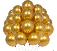 Sachet de 25 Ballons Dorés - Dimensions : 30 x 30 cm