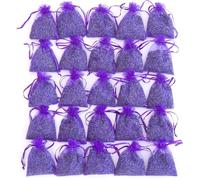 Sachet de 25 sachets de fleurs de lavande séchées Sachets de lavande pour tiroirs et placards