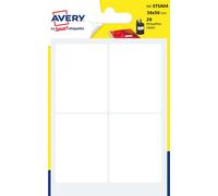 Avery – Étiquettes autocollantes 38×50 mm Blanches FSC multi-usages – Sachet de 28