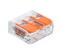 Sachet de 3 bornes S221 3 entrées fils souples et rigides 0.5 à 6mm²