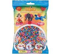 Perles Hama Midi - Sachet de 3000 perles bicolores - Marque HAMA - Jouet créatif pour enfant