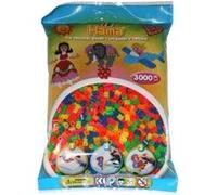 Sachet de 3000 perles midi mélange néon - hama multicolore