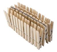 Sachet de 36 pinces à linge - MONDEX - En bois - 75x9