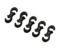 Sachet de 5 attaches gaine frein-dérailleur Fibrax Noir