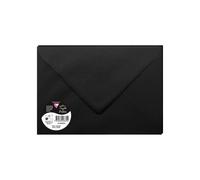 Sachet de 5 enveloppes Pollen C5 162x229 120g/m2 - Noir