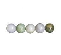 Sachet de 5 perles Jade de Birmanie - 10mm