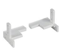Sachet de 5 pré-accessoires pour dormant BILCOCQ - rehau gris pour seuil PL60RT - hauteur 20 mm - PER60-L10-S G