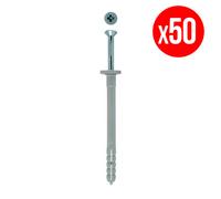 Cheville clou collerette NF - 6 x 40 mm - lot de 50