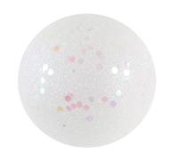 Sachet de 50 mini-Boules pailletées 1cm Blanc irisé