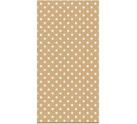 Sachet de 50 pochettes cadeau en papier kraft motif étoile blanche
