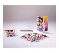 Sachet de 6 cartes doubles d'invitation d'anniversaire enfant et 6 enveloppes G