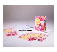 Sachet de 6 cartes doubles d'invitation d'anniversaire enfant et 6 enveloppes G