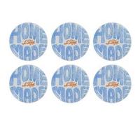 Sachet de 6 couvercles pour pots à confiture 8,2 cm - Le Parfait - Multicolore - Métal orange G