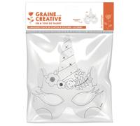 Générique - 6 Masque Plats à décorer en Carton Licorne