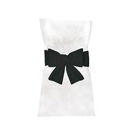 Generique – Sachet de 6 nœuds pour housse de chaise, intissé, noir