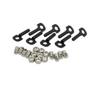 Sachet de 8 fixation serre tringle et embout pour garde boue Stronglight Road-Country Noir