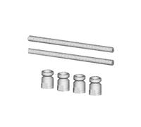Fixation montage double T2 pour poignée tubulaire argent VACHETTE 064170