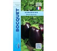 Sachet de graines de Aubergine Black Beauty - 1 g - LES GRAINES BOCQUET