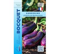 Sachet de graines de Aubergine violette de Barbentane - 1,5 g - légume fruit - LES GRAINES BOCQUET