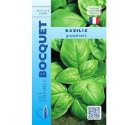 Sachet de graines de Basilic Grand Vert - 1 g - légume feuille - LES GRAINES BOCQUET