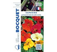 Sachet de graines de Capucine grimpante Hyb de Lobb variée - 5 g - fleur annuelle - LES GRAINES BOCQUET