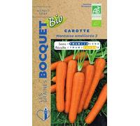 Sachet de graines de Carotte 1/2 longue nantaise améliorée Bio -certifiée ECOCERT FR-BIO-01-5 g - légume racine - LES GRAINES BOCQUET