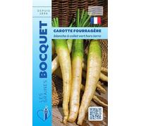 Sachet de graines de Carotte fourragère blanche à collet vert hors Terre - 7 g - légume racine - LES GRAINES BOCQUET