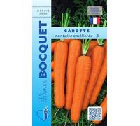 Sachet de graines de Carotte nantaise améliorée-3-7 g - légume racine - LES GRAINES BOCQUET