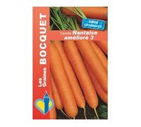 Sachet de graines de Carotte nantaise améliorée -3 gros grammage - 21 g - LES GRAINES BOCQUET