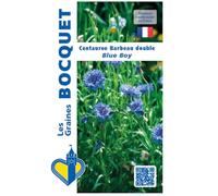 Sachet de graines de Centaurée barbeau double bleu - 1 g - fleur annuelle - LES GRAINES BOCQUET