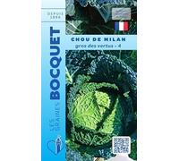 Sachet de graines de Chou de Milan gros des vertus-4-3 g - légume feuille - LES GRAINES BOCQUET