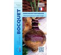 Sachet de graines de Chou rutabaga champion jaune à collet rouge - 10 g - légume racine - LES GRAINES BOCQUET