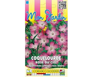Sachet de graines de Coquelourde rose du ciel ou Nielle des blés - 5 g - fleur annuelle - LES GRAINES BOCQUET