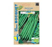 Sachet de graines de Haricot Nain Talisman- Bio- Certifié ECOCERT FR-BIO-01-60g - Les Graines Bocquet