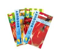 Sachet de graines de Lot de Tomates Allongées (4 sachets de graines à semer) - 1,7 g - LES GRAINES BOCQUET