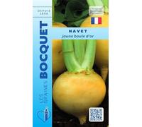 Sachet de graines de Navet jaune Boule d'or - 6 g - légume racine - LES GRAINES BOCQUET