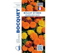 Sachet de graines de Oeillet d'Inde double nain varié - 1,2 g - fleur annuelle - LES GRAINES BOCQUET