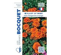 Sachet de graines de Oeillet d'Inde Tangerine orange - 1,2 g - LES GRAINES BOCQUET