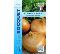 Sachet de graines de Oignon jaune Paille des Vertus - 4 g - légume racine - LES GRAINES BOCQUET