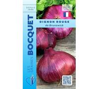 Sachet de graines de Oignon rouge foncé de Brunswick - 4 g - légume racine - LES GRAINES BOCQUET