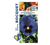 Sachet de graines de Pensée géante de Suisse bleue Lac de Thoun - 0,5 g - fleur bisannuelle - LES GRAINES BOCQUET