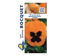 Sachet de graines de Pensée géante de Suisse orange - 0,3 g - fleur bisannuelle - LES GRAINES BOCQUET