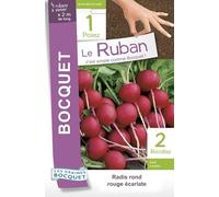 Sachet de graines de Radis à forcer rond écarlate en ruban à semer - 15 g - LES GRAINES BOCQUET
