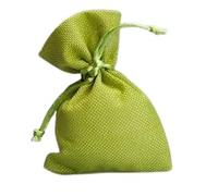 Sachet de jute 10 x 13 cm porte-dragées bonbonnière mariage remise de diplôme communion naissance élégant durable coffret cadeau décoration shabby chic cérémonie cérémonie cérémonie de cérémonie (vert