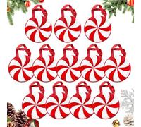 Sachet de Noël pour collations 12 pièces réutilisables pour fêtes d'hiver | sacs en tissu en forme de , pochettes cadeaux pour réunions et fêtes, classe maternelle, école et communauté