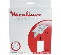 Sachet de sacs moulinex 6+1f pour aspirateur MO…