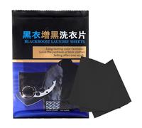 Sachet De Teinture Pour Tissu - 50 Pièces De Teinture Réparatrice De Vêtements Noirs, Feuilles De Couleur Longue Durée | Outil Rapide De Restauration De La Couleur Des Vêtements, Traitement Du Linge P