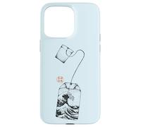 Sachet de thé Great Wave Esthétique Japonaise Coque pour iPhone 15 Pro Max