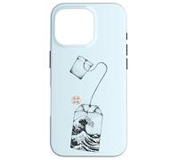 Sachet de thé Great Wave Esthétique Japonaise Coque pour iPhone 16 Pro